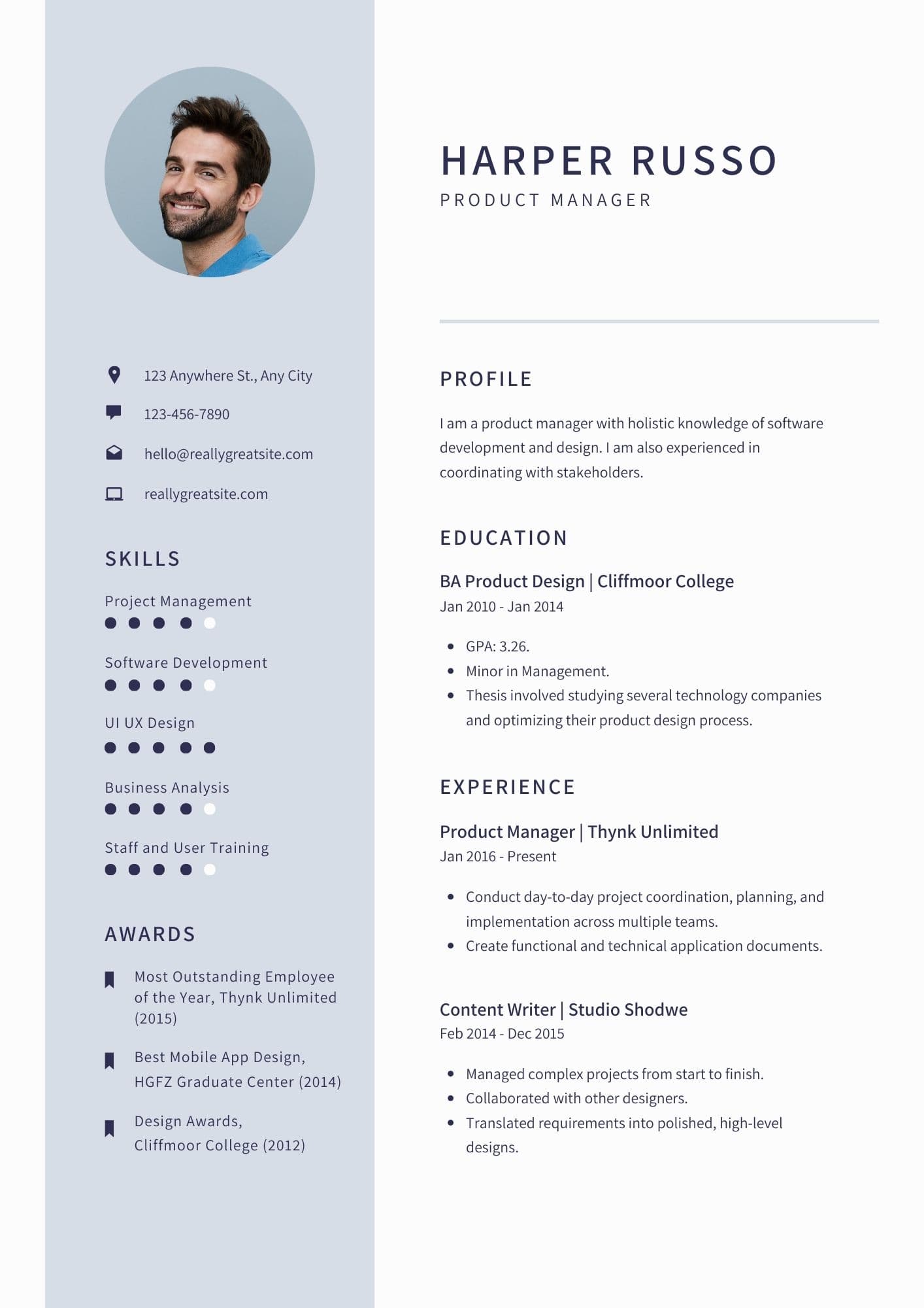 AI Doctor Resume Builder Online Template