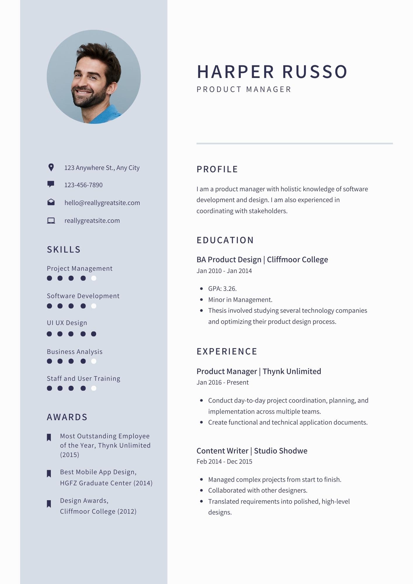 Doctor Resume Template