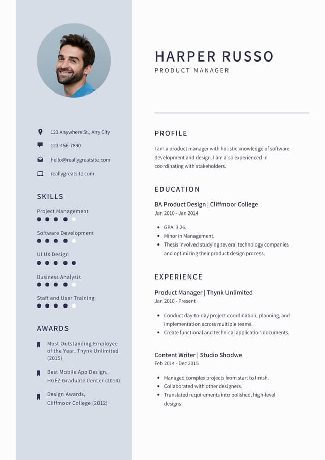AI Farmer Resume Builder Online Template
