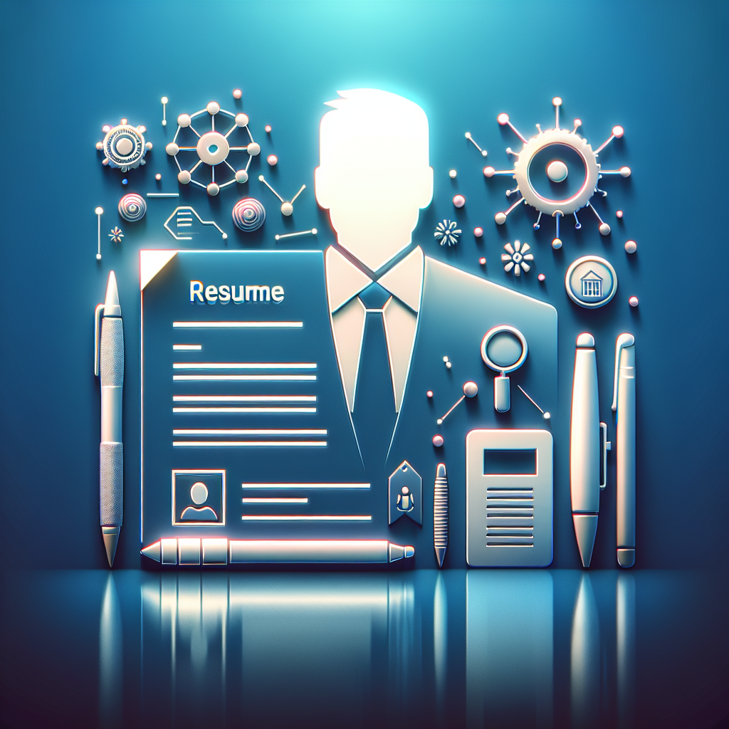 Generate a high-quality, modern image that symbolizes the concept of Resume Writing. The image should exude a clean and minimalistic style, enhanced with bright, clear lighting, smooth gradients, and soft shadows. The components of the image should not contain any text, watermarks, people’s faces, or logos. The final image should have a realistic feel, be inherently pleasing to the eye, and suitable for illustrating an English blog post on Resume Writing.