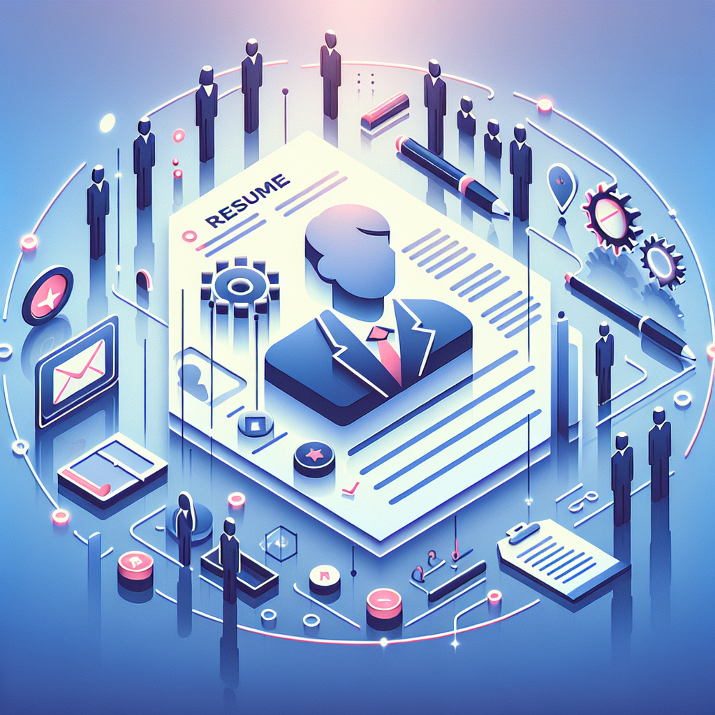 Create a sleek and modern image symbolizing the concept of resume writing. The visualization should present a minimalistic design using bright lights, smooth gradients colors, and gentle shadows. The interpretation must be realistic and free from text, watermarks, human faces, or company emblems. The image should be aesthetically pleasing and appropriate for an English blog post.