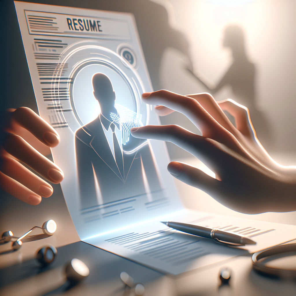 Create an image that represents the concept of 'Resume Writing' in a non-literal, abstract way. The style should be modern, clean, and minimalistic with bright and clear lighting, smooth gradients, and soft shadows. The image should evoke the sense of professionalism and quality, without the use of text, watermarks, human faces, or logos. Focus on making it realistic and visually appealing, hinting at the complexities and important aspects of writing a successful resume, suitable for an English language blog post.