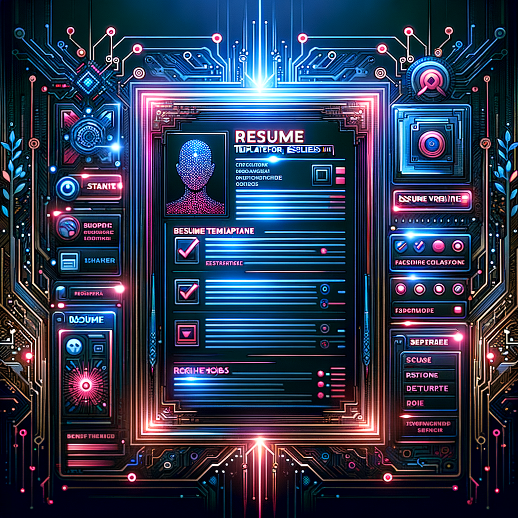 Illustration of Best Resume Templates for Tech Jobs: Stunning, Effortless Picks