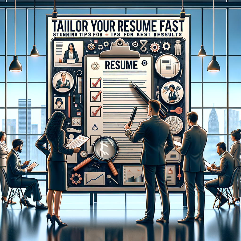 Illustration of Tailor Your Resume Fast: Stunning Tips for Best Results